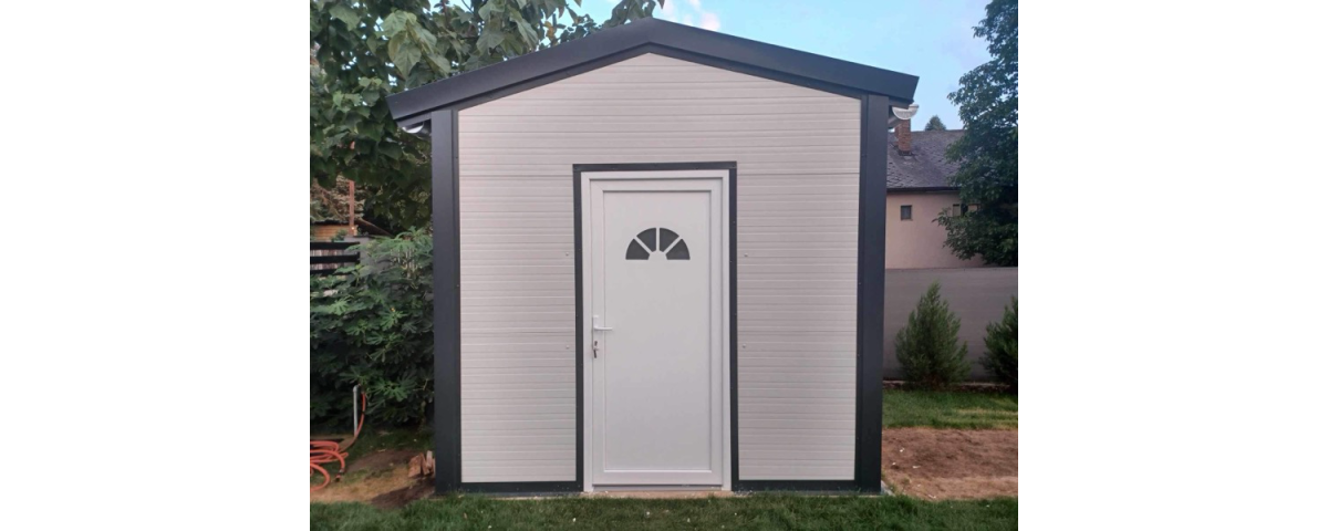 Szigetelt kerti tároló - 12m2
