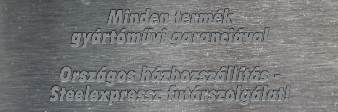 Minden termék gyártóművi garanciával