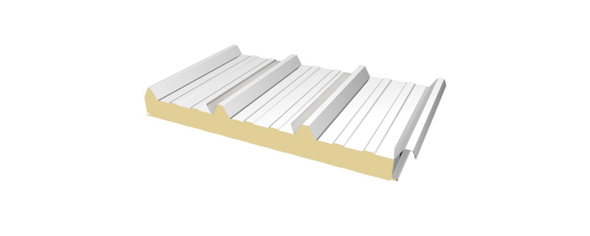 PUR habos szendvicspanel - tető profil